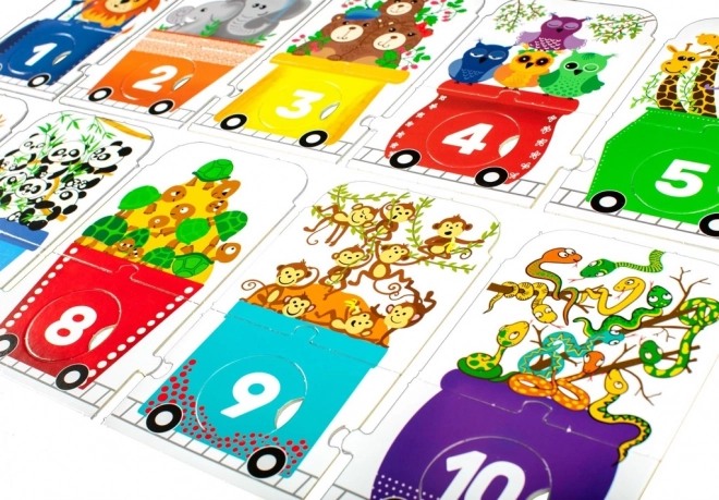 Puzzle ZOO Express - Zähle mit mir 30 Teile