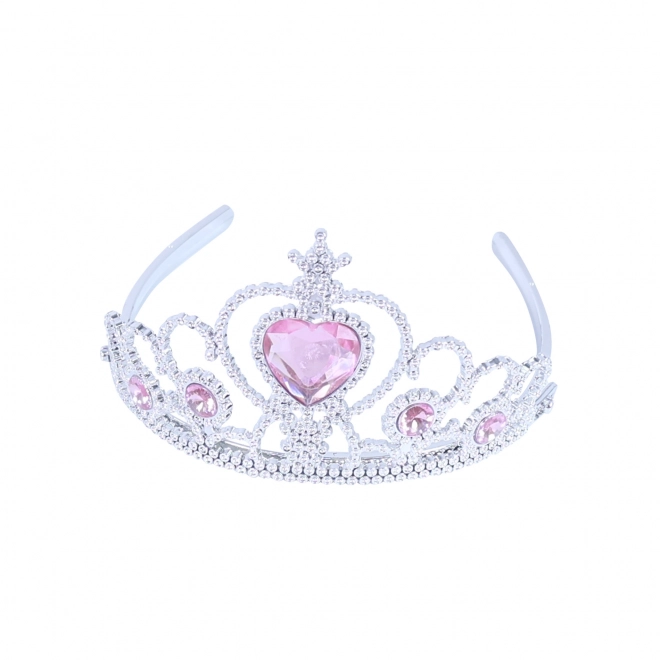 Prinzessin-Handschuhe mit Krone - Rosa