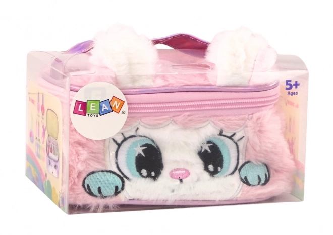 Schminkset Plüsch Kosmetiktasche Katze