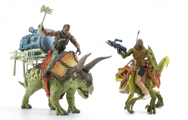 Jurassic Clash Soldaten mit Dinosauriern Set