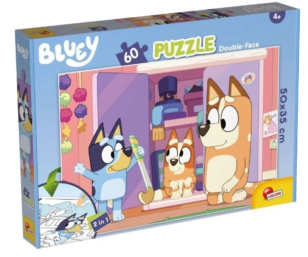 Zweiseitiges Puzzle 60 Teile Bluey