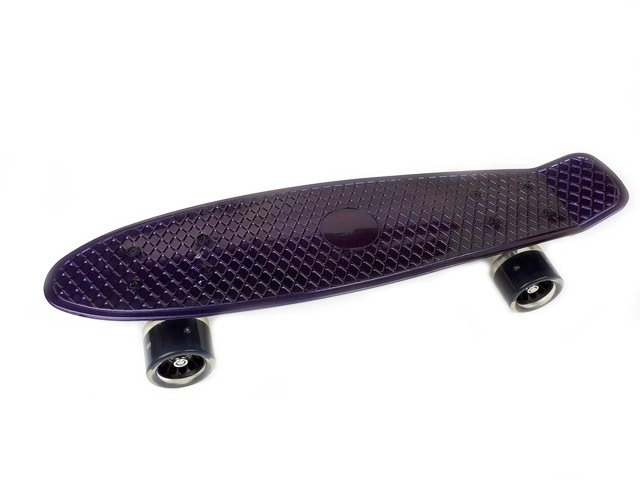 Skateboard mit leuchtenden Rädern