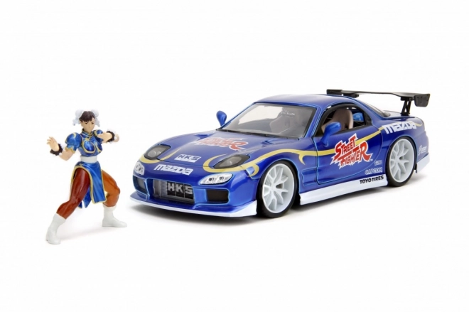 Street Fighter 1993 Mazda RX7 Modellauto 1:24