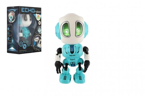 Robot ECHO 12cm, blau, mit Licht und Ton