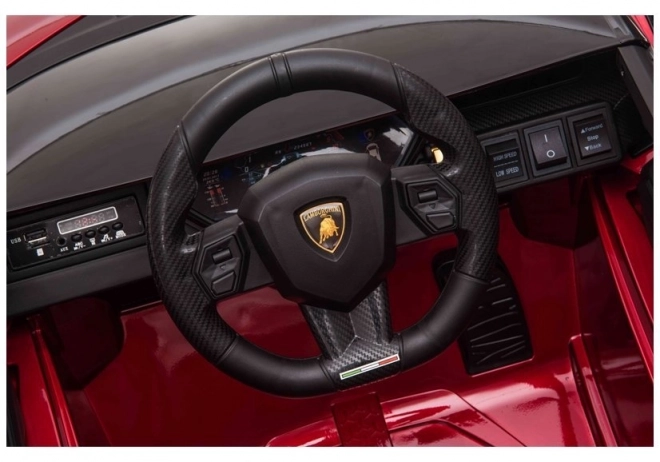 Lamborghini Sian Elektroauto für Kinder - Rot