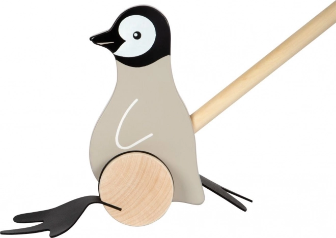 Holz-Pinguin Schiebe-Spielzeug