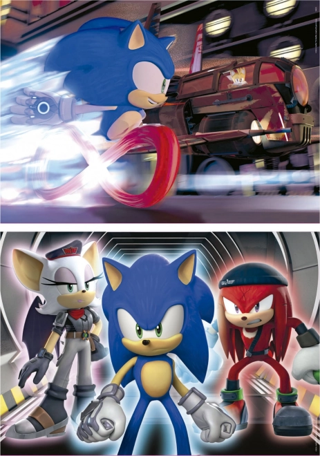 Leuchtpuzzle SONIC PRIME 2x100 Teile