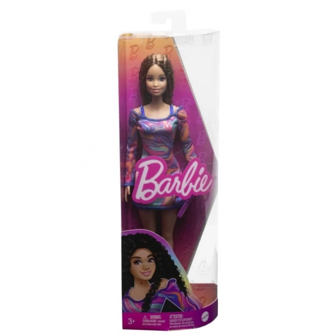 Barbie Modepuppe Regenbogen Marmor Kleid