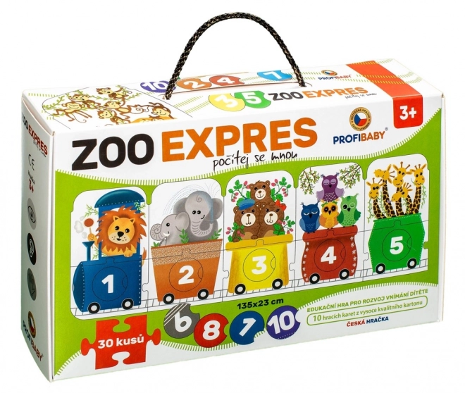 Profibaby Puzzle Zoo Express - Zähle mit mir