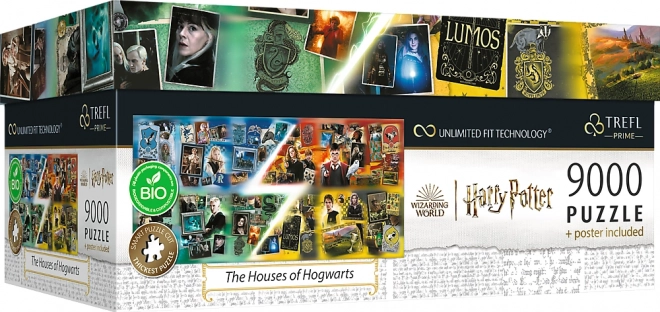 Puzzle TREFL Harry Potter: Hogwarts Häuser 9000 Teile