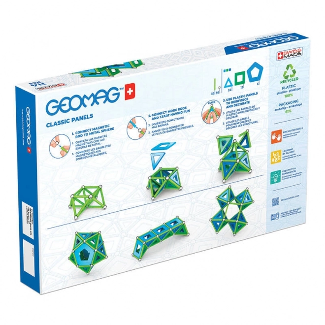 Geomag Klassische Magnetbausteine aus recyceltem Material 114 Teile