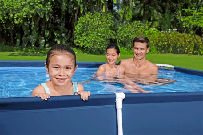 DeluxeJr Steel Pro Rack Pool 259x170x61 BESTWAY für den Garten