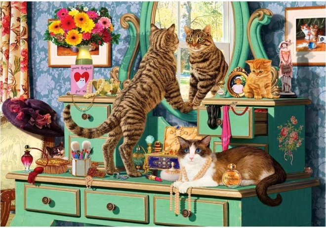 Puzzle Katzen Schminktisch 260 Teile