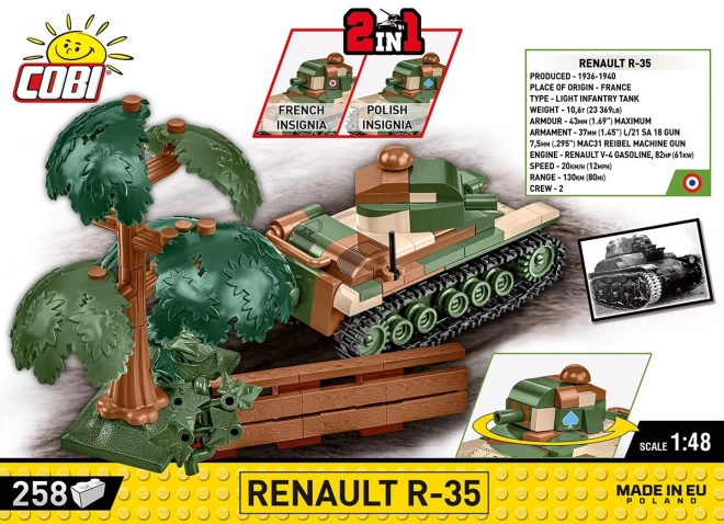 Renault R-35 Panzerset aus Bausteinen