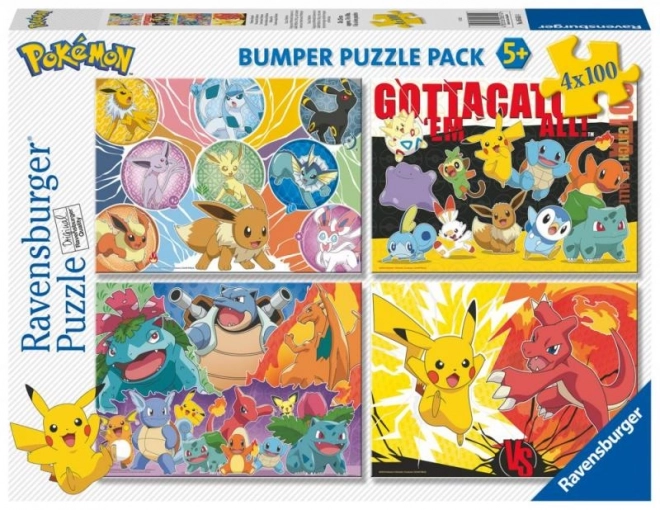 Ravensburger Puzzle Pokémon 4x100 Teile