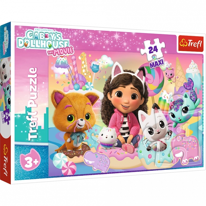 Puzzle 24 Maxi – GABBYS KATZENWELT TREFL