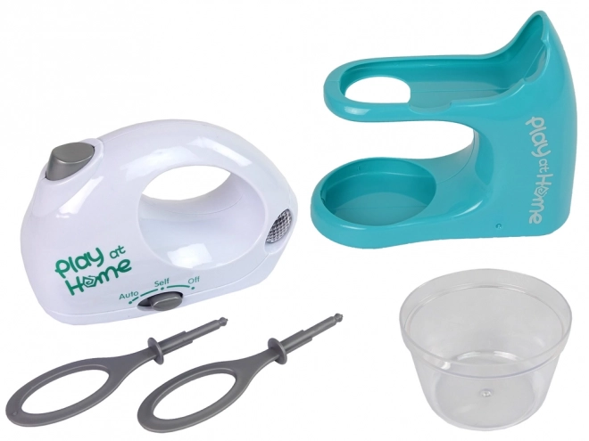 Kinder-Spielzeugmixer mit Schüssel Blau