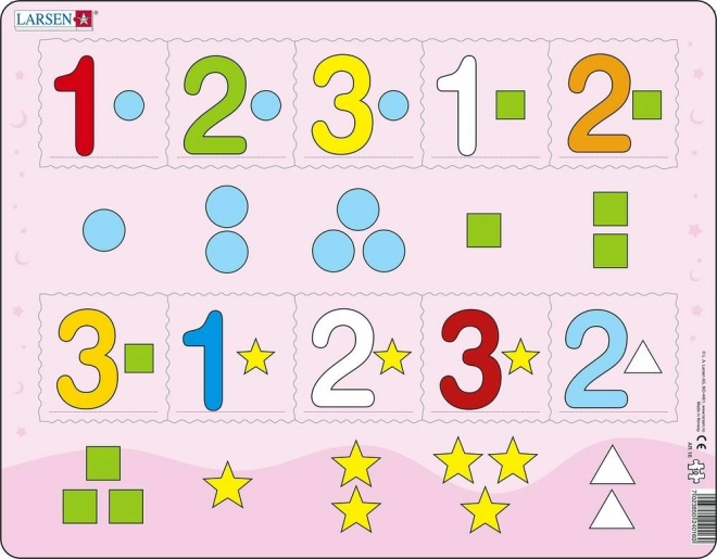 Lehrreiches Zählpuzzle für Kinder