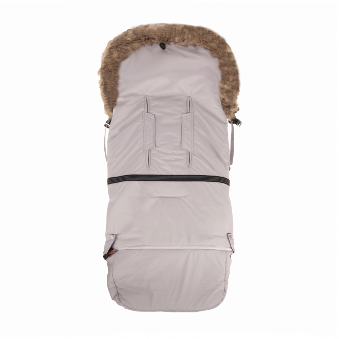 Winterfußsack Fluffy Combi Foggy Grey