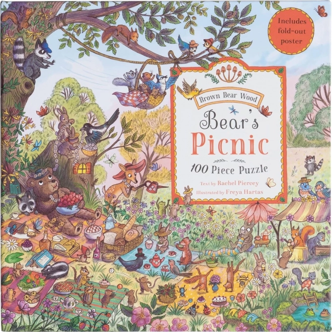 Galison Bären-Picknick Puzzle 100 Teile