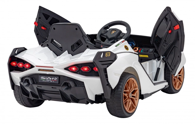 Lamborghini SIAN Kinderauto mit Batterie und Fernbedienung – Weiß