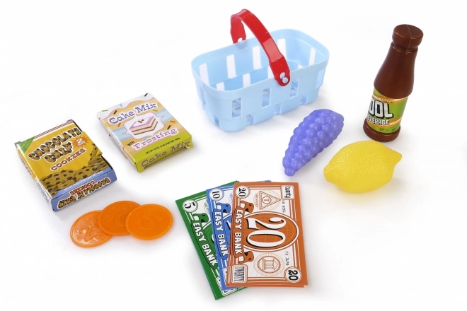 Spielzeug Supermarktkasse mit Korb