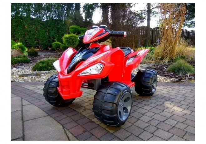 Akku-Quad mit großen Rädern Rot