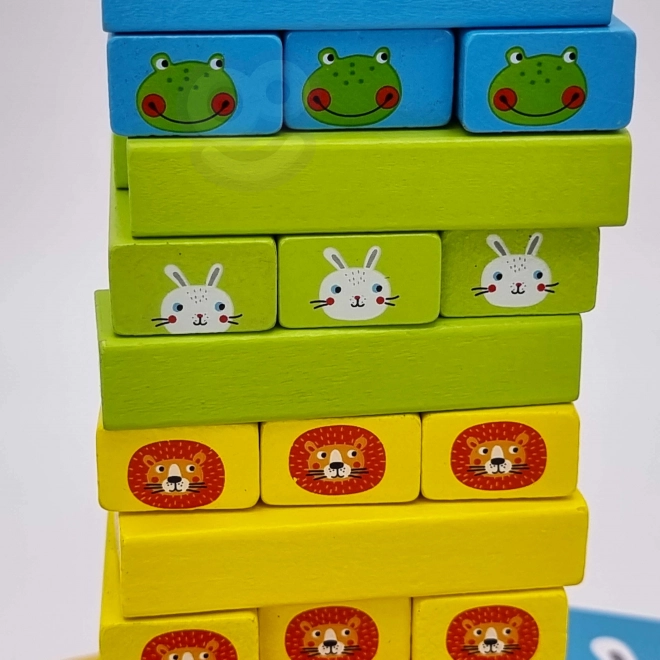 Holzspiel Jenga Tiere TOOKY TOY