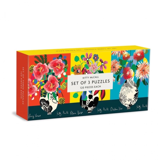 Kitty McCall Blumen Puzzle Set 3 in 1