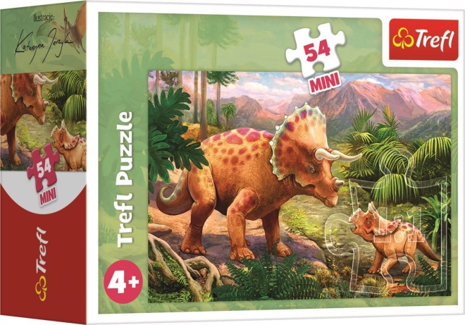 Puzzle 54 Teile Mini - Unglaubliche Dinosaurier