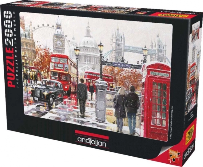 Puzzle Schnee in London 2000 Teile