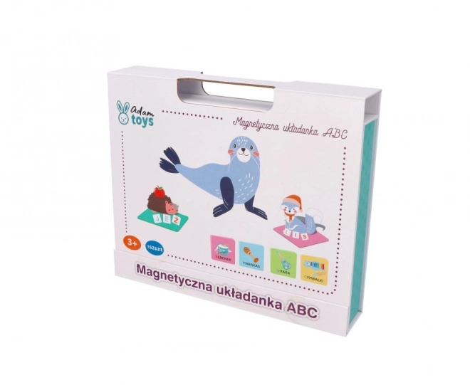 Magnetisches ABC-Puzzle mit Buchstaben und Bildern