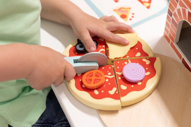 Holzpizza-Spielset für Kinder