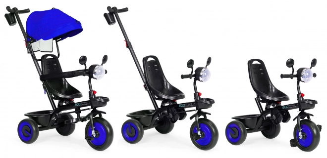 3-in-1 Dreirad Kinderwagen mit Drehbarem Sitz und Verdeck von ECOTOYS