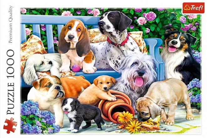 TrefL Puzzle Hunde im Garten 1000 Teile