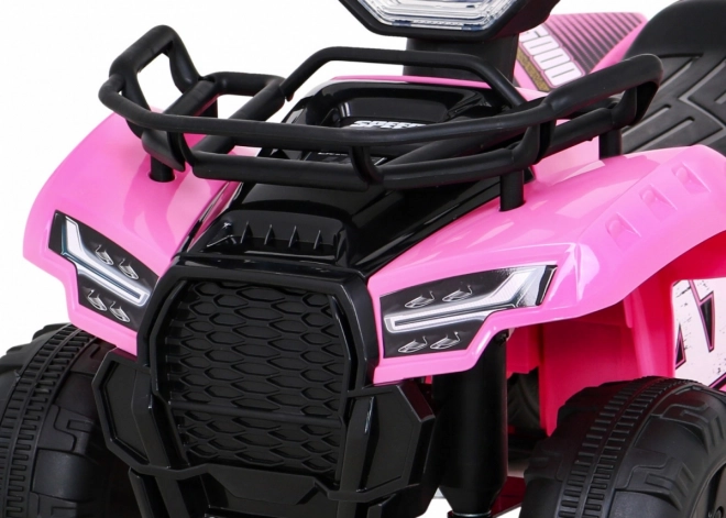 Elektrisches Kinderquad Storm Rosa mit MP3, USB und LED