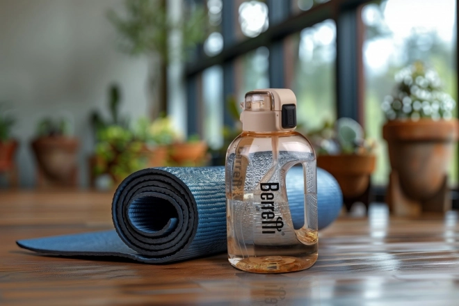Wasserflasche mit Trinkhalm Berretti