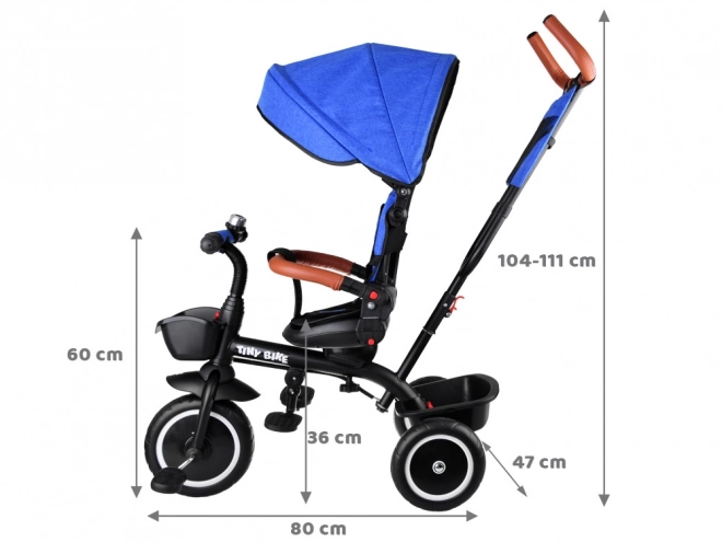 Kinder-Dreirad Tiny Bike 3-in-1 mit Verdeck