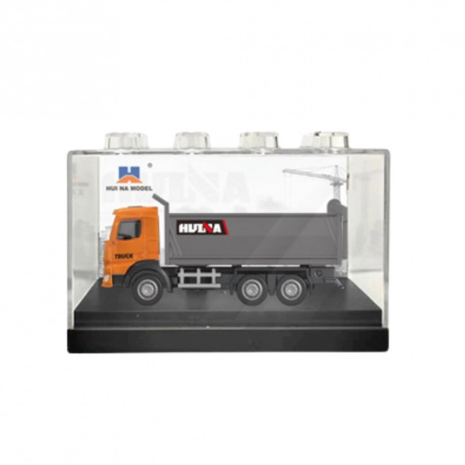 Sammlermodell eines Huina Lastwagens orange 1:80