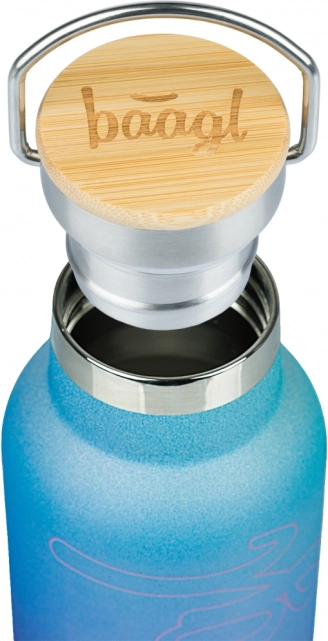 Thermoflasche mit Bambusdeckel BAAGL Gradient Blau-Violett 500 ml