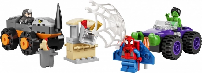 Lego Super Heroes Hulk gegen Rhino - Fahrzeugschlacht