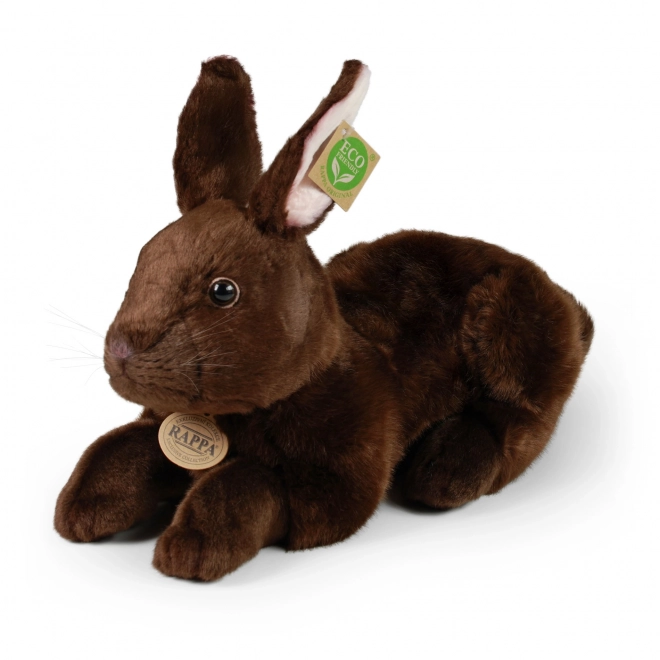 Liegender brauner Kuschel-Hase 36 cm umweltfreundlich