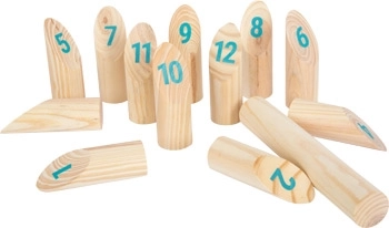 Small Foot Wikingerspiel Kubb mit Zahlen