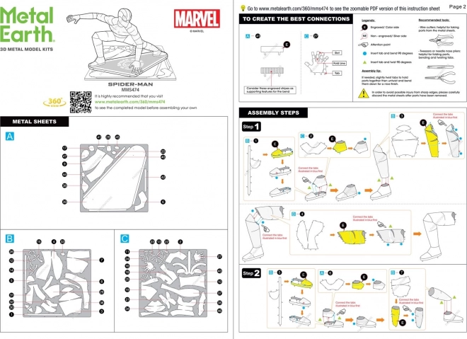 3D-Modellbausatz Avengers: Spider-Man