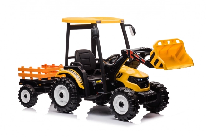 Kindertraktor mit Anhänger Gelb