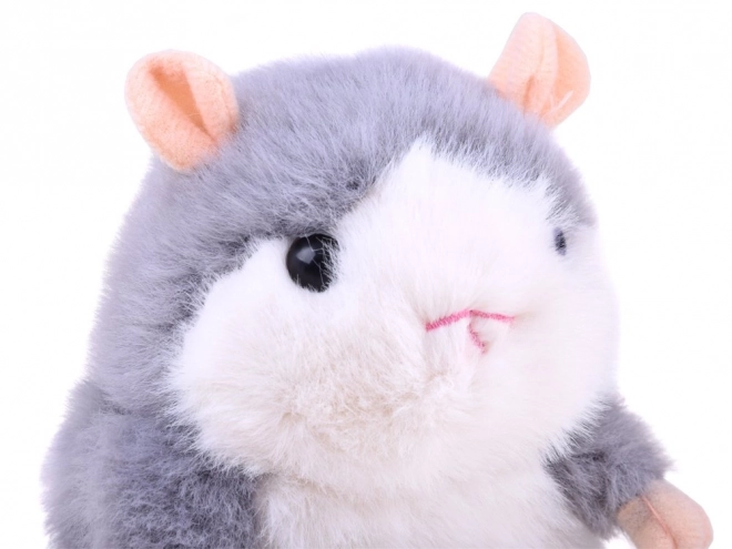 Lustiger Interaktiver Sprechender Plüschhamster – Grau