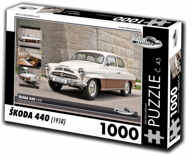 Retro-Auta Puzzle Škoda 440 (1958) 1000 Teile