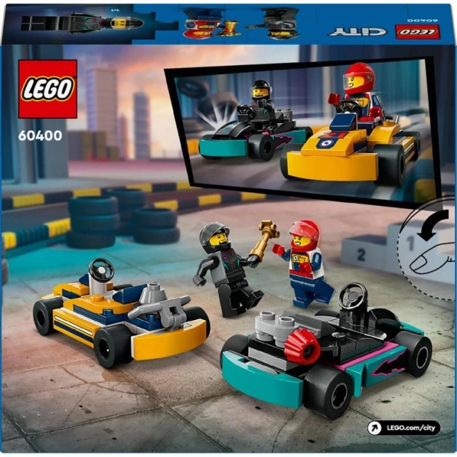 Lego City Gokarts und Rennfahrer