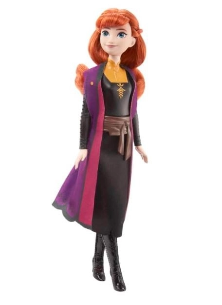 Disney Frozen Elsa Puppe – Anna in schwarz-orangem Kleid