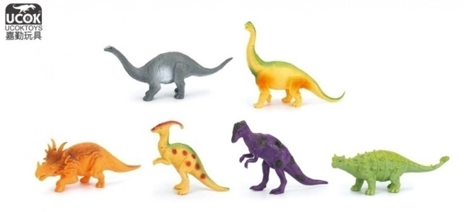 Dinosaurier-Figurenset 6 Stück 15 cm